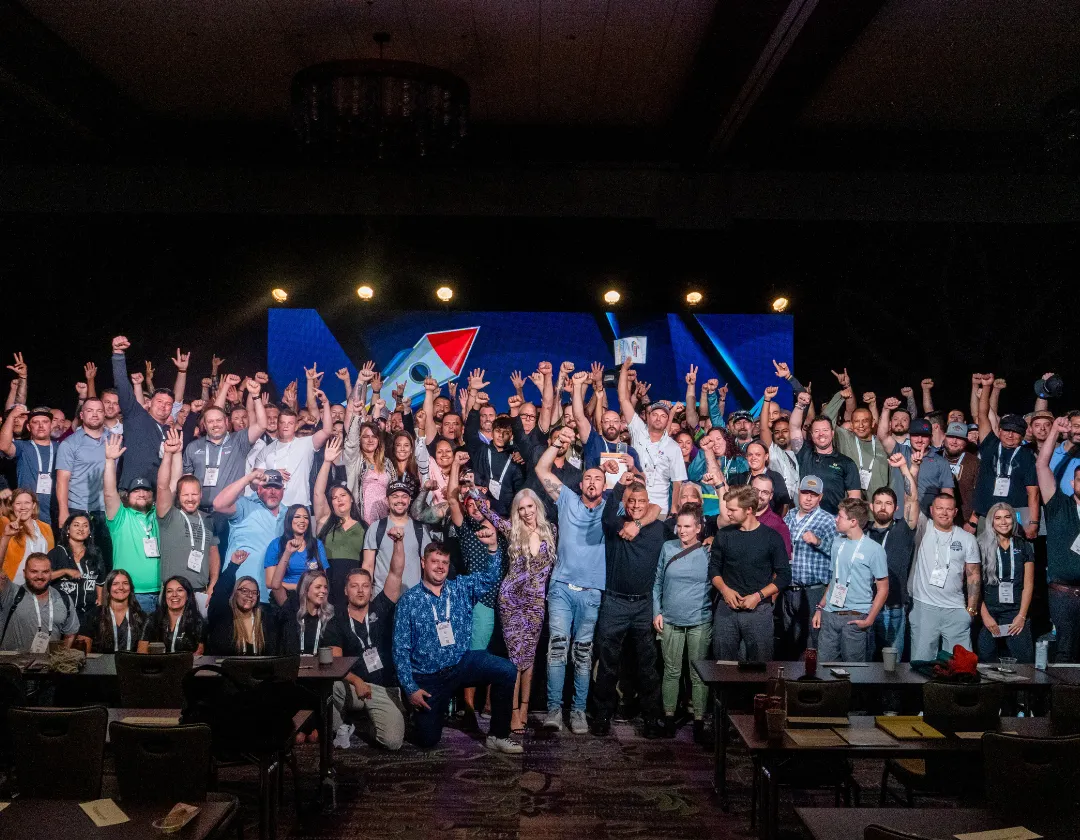 Rocket Group partners at a live event