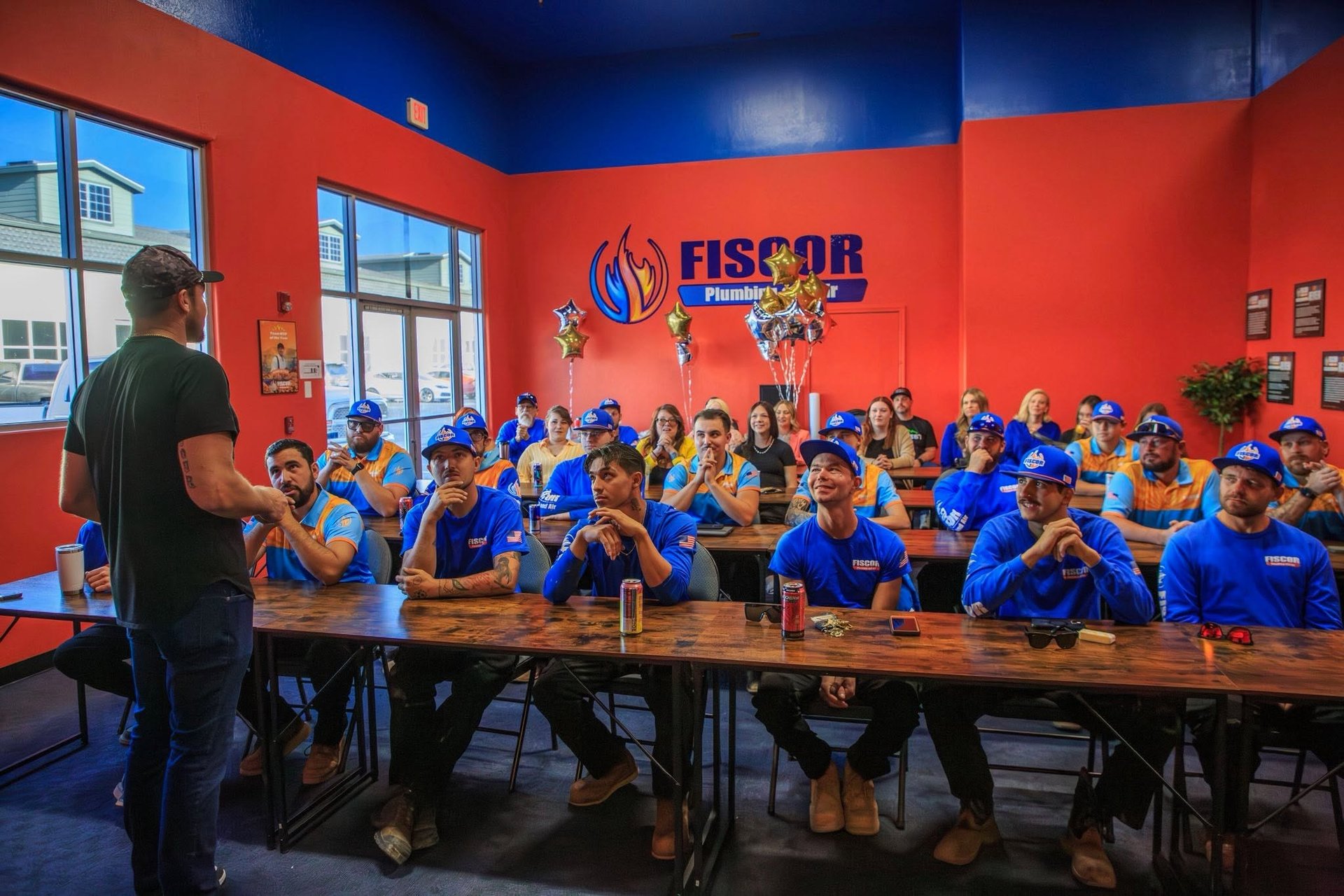 The Fiscor team at a Rocket Group training event